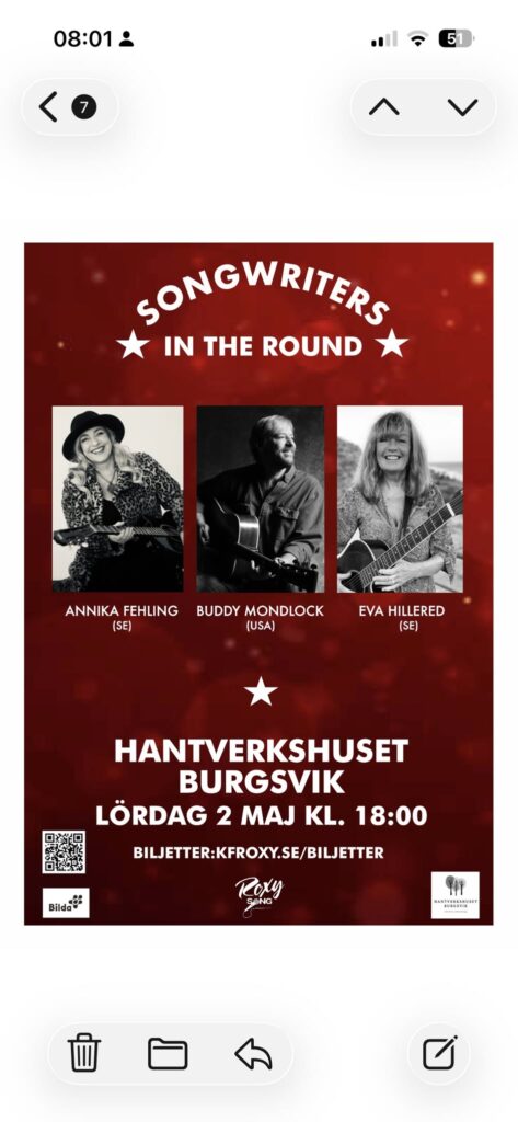 Songwriters - Ideella föreningen Hantverkshuset Burgsvik